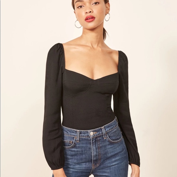 Reformation Tops - Reformation Reign Top in Black *NEW*